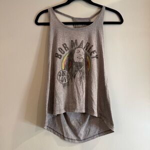 Zion Rootswear Gray Bob Marley Tank Top
